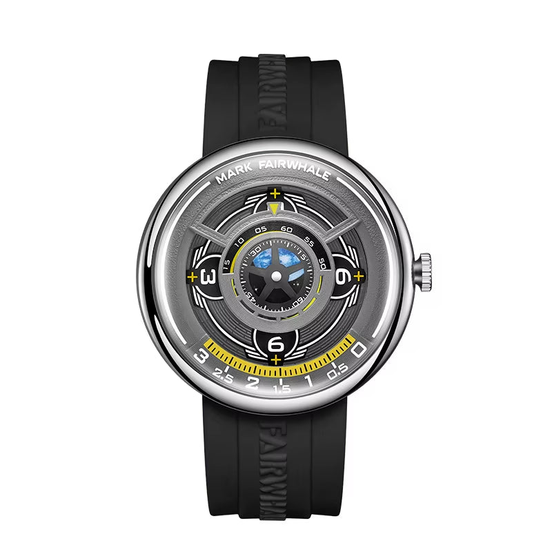 Mark  5990 Trendy Casual Earth 3D Relojes Hombre Fashionable Luminous Wristwatch Sports Quartz Watches for Men Gift